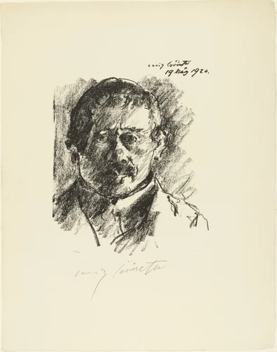 Self-Portrait (Selbstbildnis) by Lovis Corinth, print, 1920