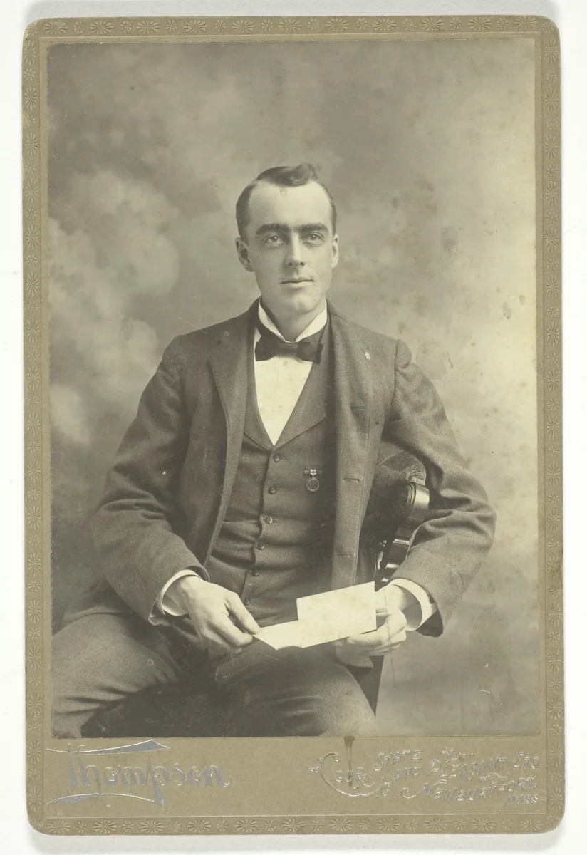 Untitled (Portrait of Seated Man) by Thompson Studio, photograph, 1880-1899