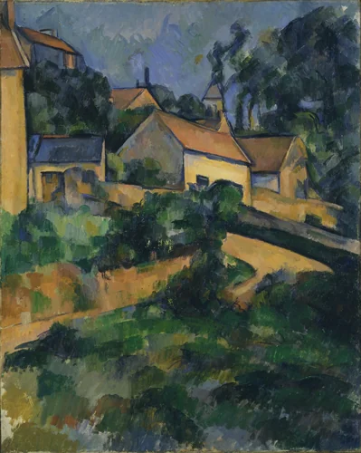 Turning Road at Montgeroult by Paul Cézanne, painting, 1898