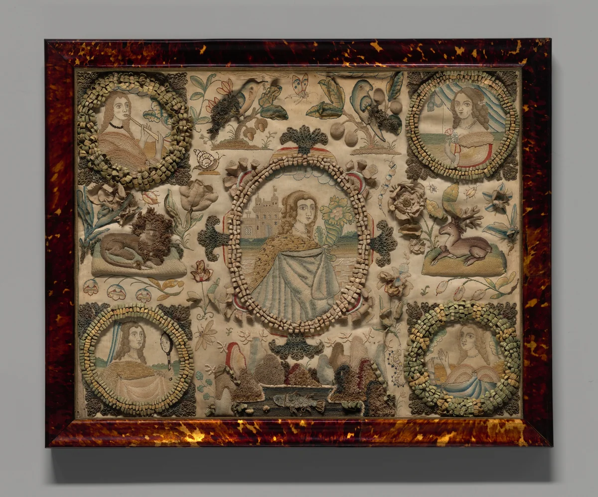 Needlework (Depicting the Five Senses) by England, textile, 1601-1625