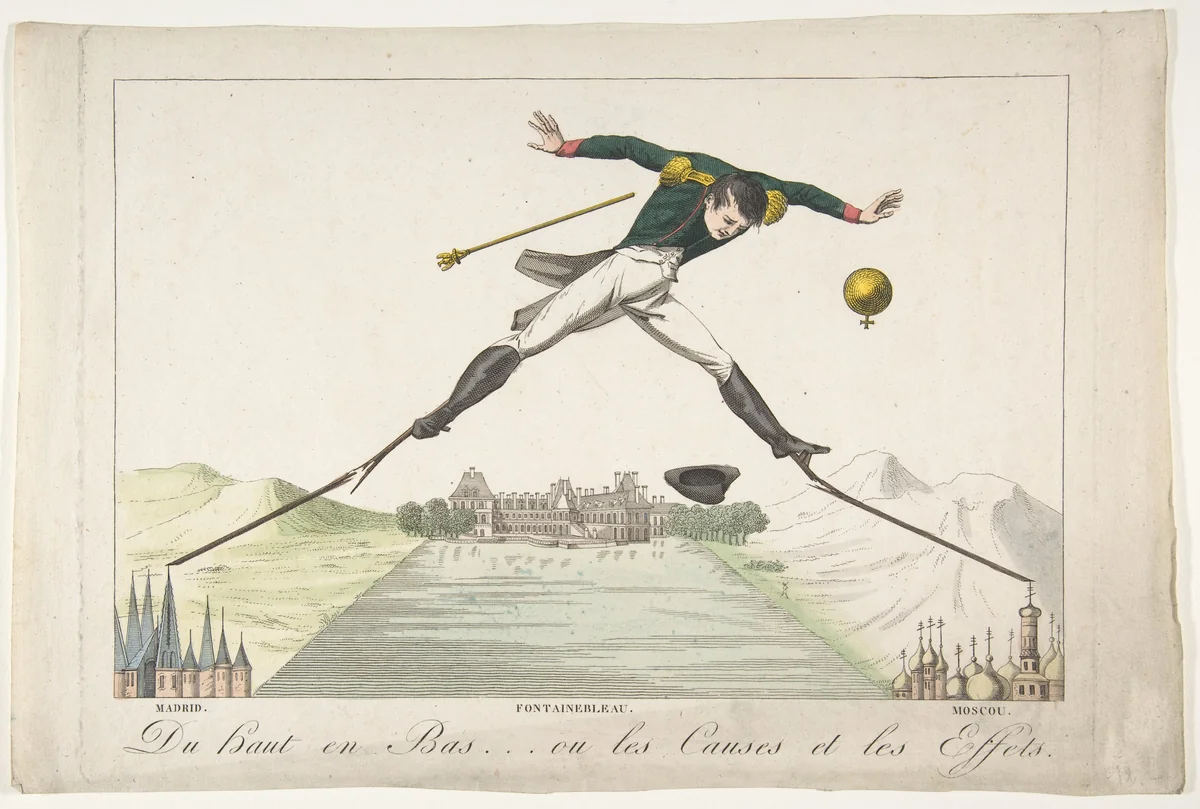 From Top to Bottom, or Cause and Effect (Du haut en bas...ou les causes et les effets) by Elie, print, 1814