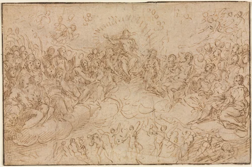 The Last Judgment by Jean Cousin, drawing, 1500-1599