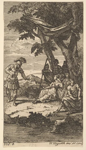 Cassandra, Frontispiece, Vol. 4 by William Hogarth, print, 1725