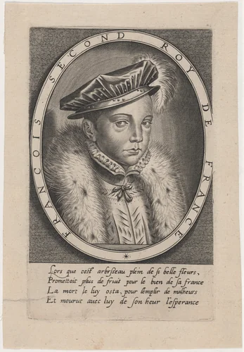 Francis II, King of France by Thomas de Leu; François Clouet, print, 1560-1620