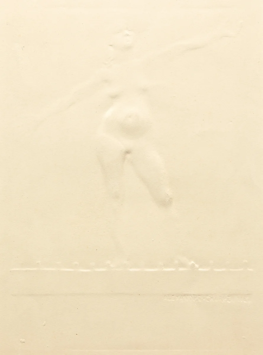 L'École des veufs; Au Temps de la ballade by Alexandre Charpentier, print, 1889