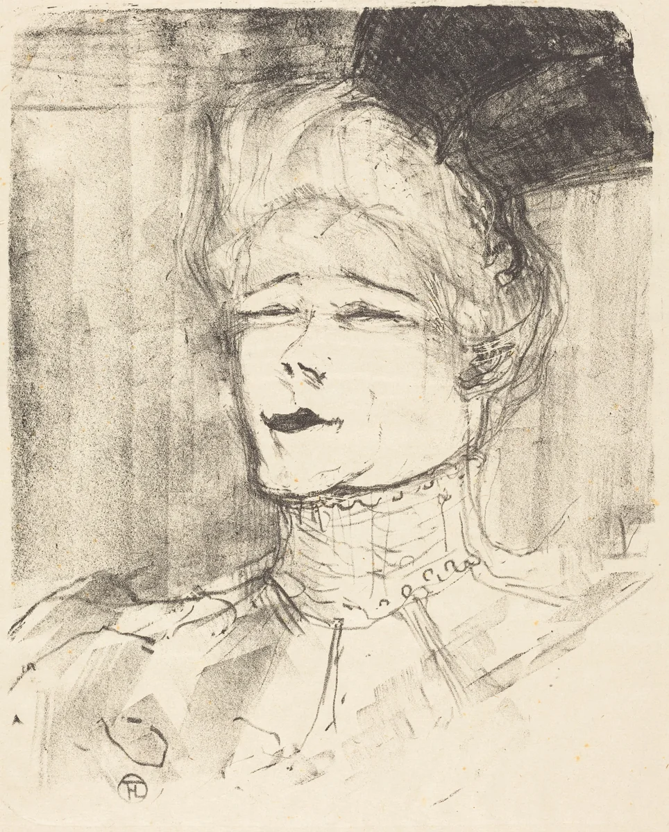 Jeanne Granier by Henri de Toulouse-Lautrec, print, 1896