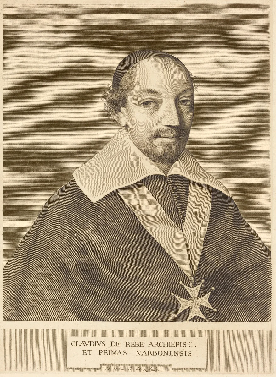 Claude de Rebe by Claude Mellan, print, 1598-1688