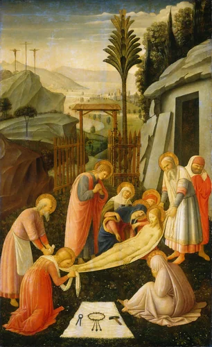 The Entombment of Christ by Fra Angelico, painting, 1450