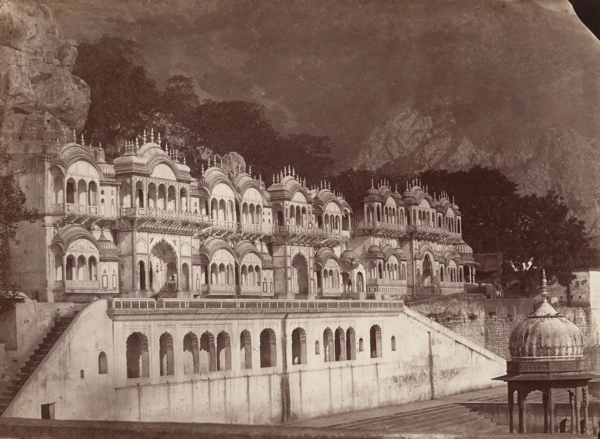 The King's Temples, Ulwar by Louis Rousselet, photograph, 1860-1869