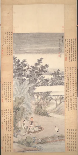Portrait of An Qi by Wang Hui (王翚), painting, 1715