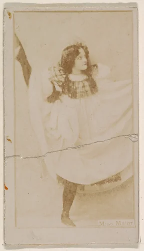 Miss Major, from the Actresses series (N245) issued by Kinney Brothers to promote Sweet Caporal Cigarettes by Kinney Brothers Tobacco Company, photograph, 1890