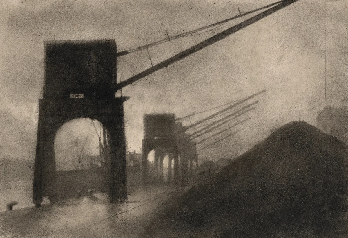 Cranes by Robert Demachy, photograph, 1895-1905