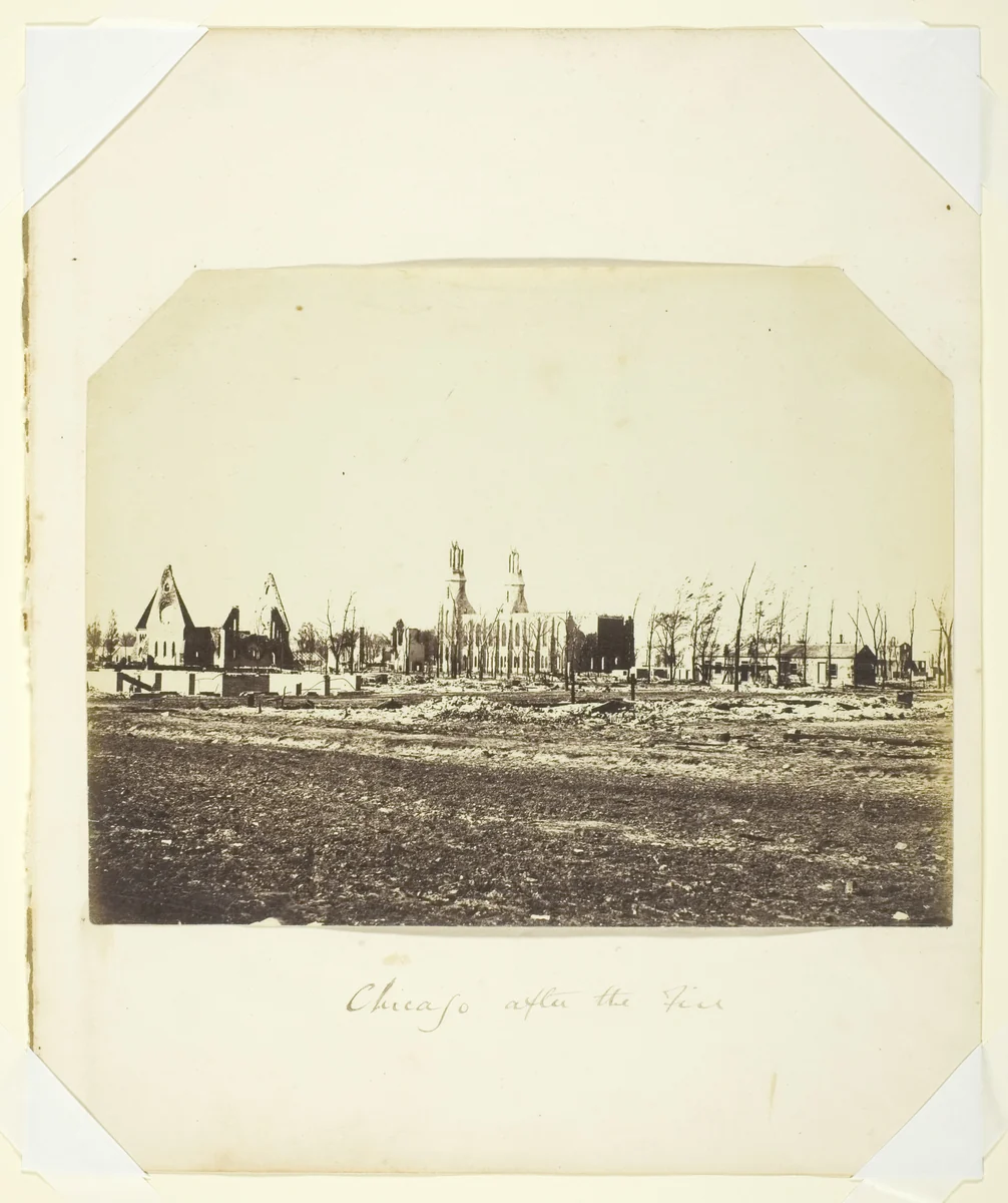 Chicago After the Fire by Artist Unknown, photograph, 1871-1872