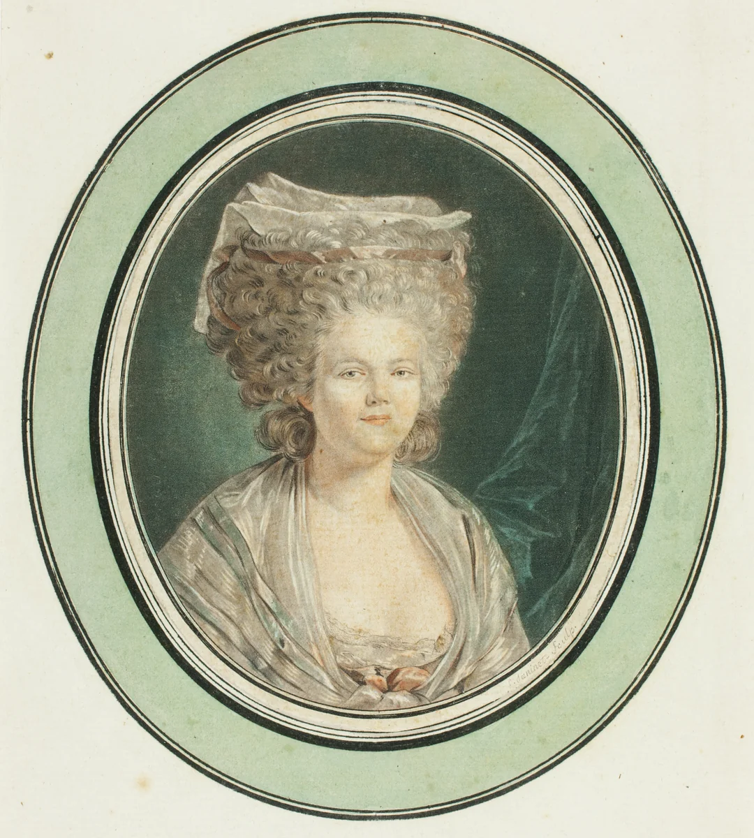 Mademoiselle Bertin by Jean François Janinet, print, 1772-1814