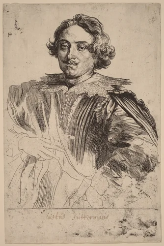 Justus Suttermans by Anthony van Dyck, print, 1626-1641