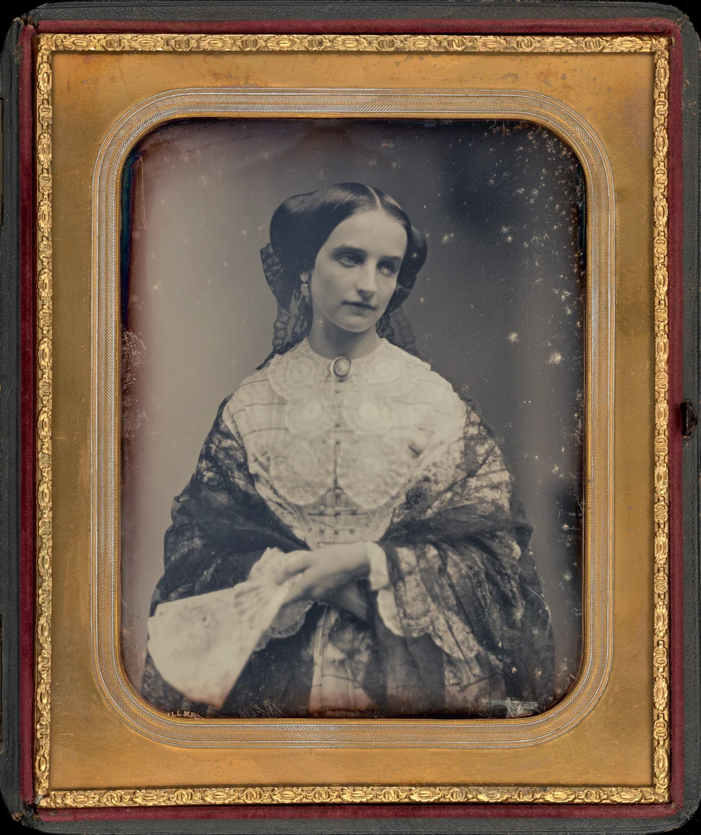Portrait of a Young Woman by Albert Sands Southworth; Josiah Johnson Hawes, photograph, 1850-1860