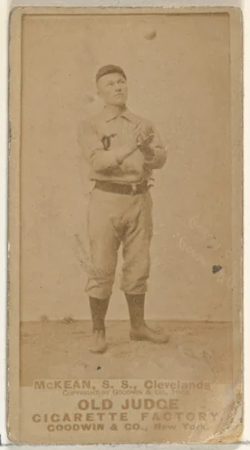 Edwin John "Ed" McKean, Shortstop, Cleveland, from the Old Judge series (N172) for Old Judge Cigarettes by Goodwin & Company, photograph, 1888