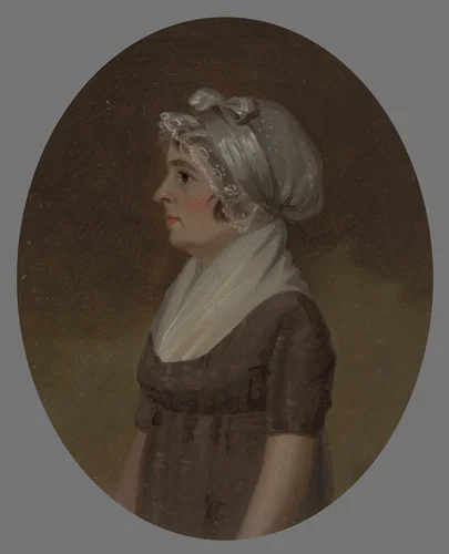 Mrs. Benjamin Schaum (Anna Maria Heckensweiler) by Jacob Eichholtz, painting, 1808-1810