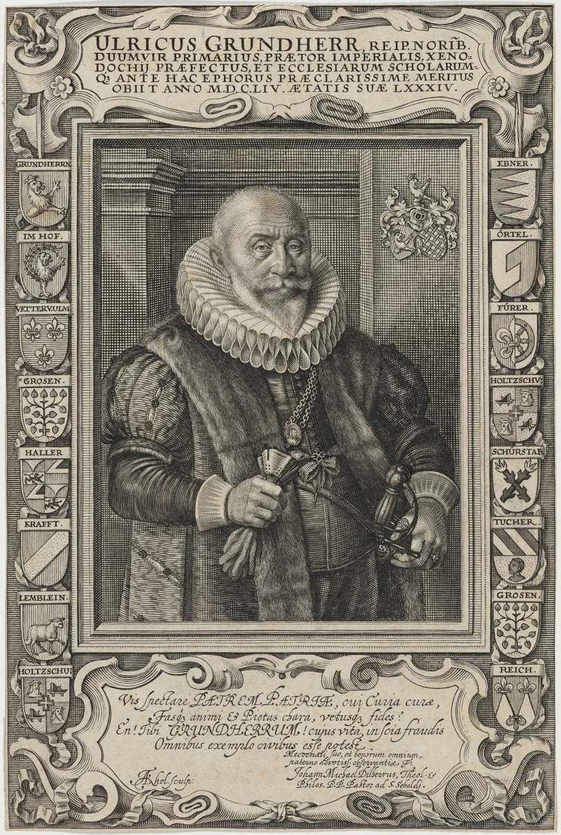 Ulrich Grundherr by Andreas Kohl, print, 1645-1657