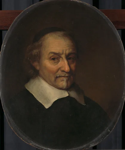 Joost van den Vondel (1587-1679), Poet by Philips Koninck, painting, 1665