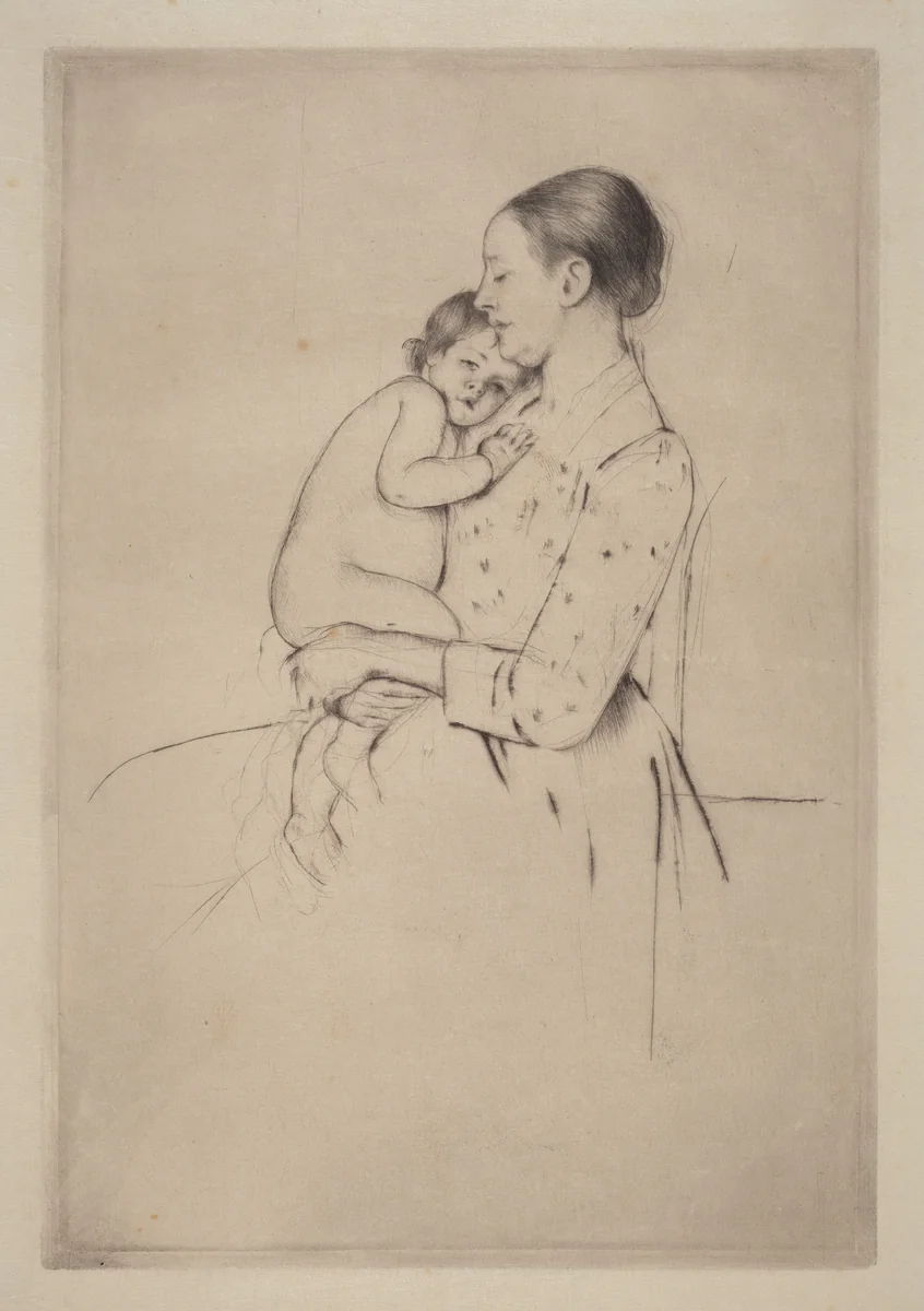 Quietude by Mary Cassatt, print, 1891
