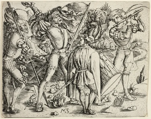 The Warriors by Master M.Z., print, 1495-1505