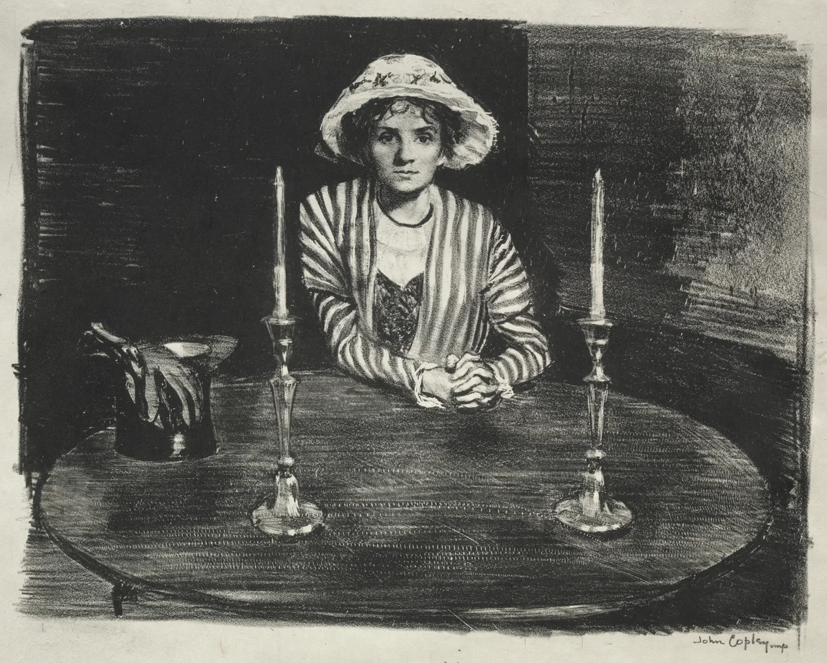 Study No. 4: Waiting by John Copley, print, 1924