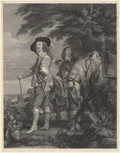 Charles I of England and the Duke of Hamilton by Robert Strange, print, 1782