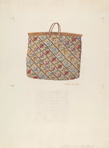 Carpet Bag by Adele Brooks, index of american design, 1938