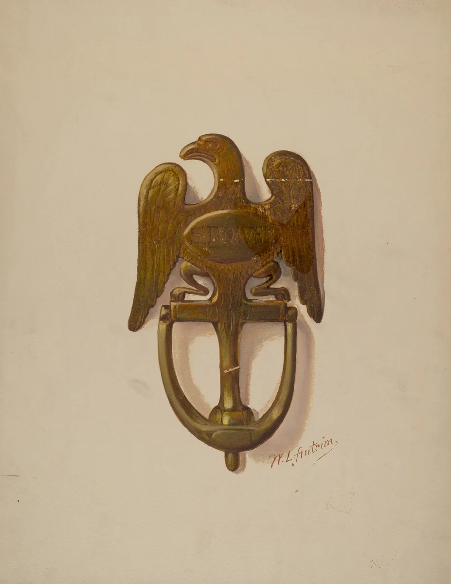 Door Knocker by William Antrim, index of american design, 1936