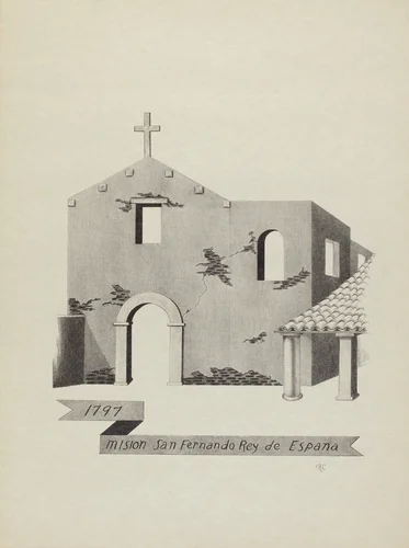 Mision San Fernando Rey de Espana by James Jones, index of american design, 1912-1942