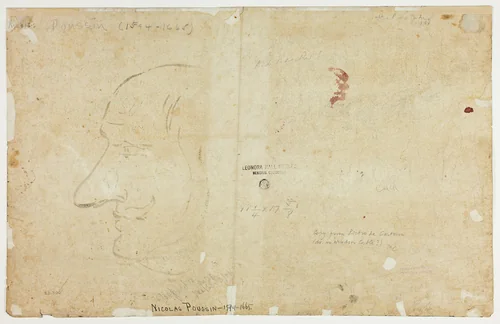 River Estuary by Nicolas Pussin, drawing, 1675-1699