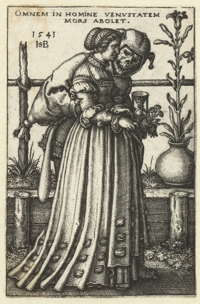 Vrouw en de Dood by Unknown, print, 1541