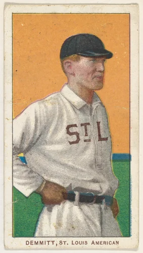 Demmitt, St. Louis, American League, from the White Border series (T206) for the American Tobacco Company by American Tobacco Company, print, 1909-1911
