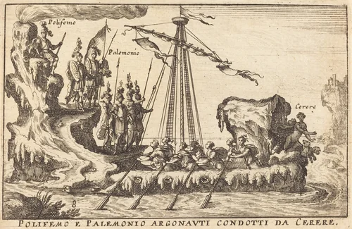 Polifemo e Palemonio Argonauti condotti da Cerere by Balthasar Moncornet
Remigio Cantagallina, print, 1600-1668