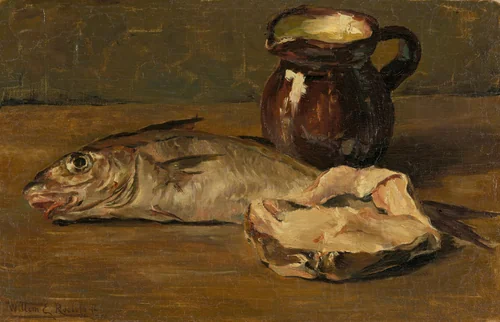 Stilleven met kabeljauw by Willem Roelofs, painting, 1896