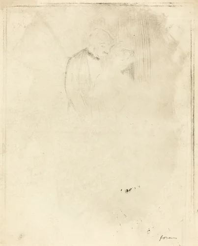 Déclaration d'amour (Declaration of Love) by Jean-Louis Forain, print, 1875-1885