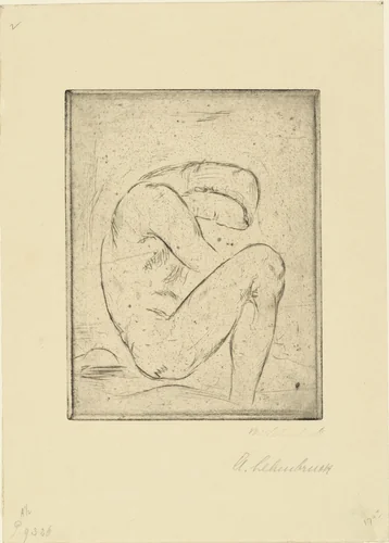Penitent (Büßer) by Wilhelm Lehmbruck, print, 1912