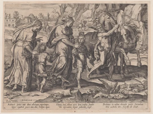 Youth, from "The Course of Human Life" by Pieter Jalhea Furnius, print, 1570