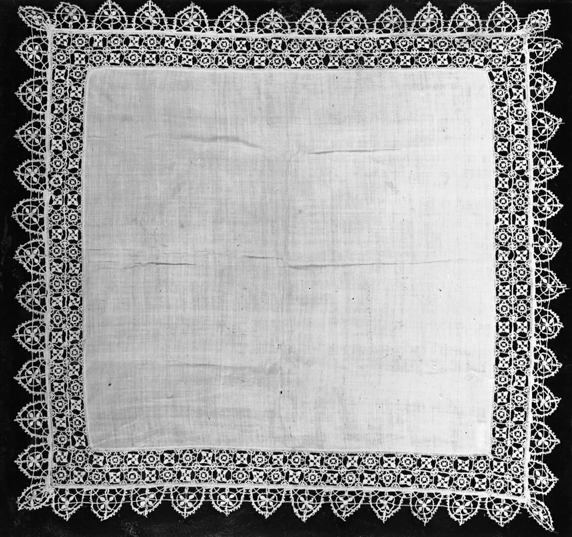 Handkerchief by Italy, textile, 1601-1650