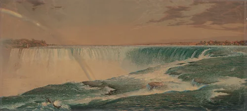 The Great Fall, Niagara by Frederic Edwin Church, print, 1874