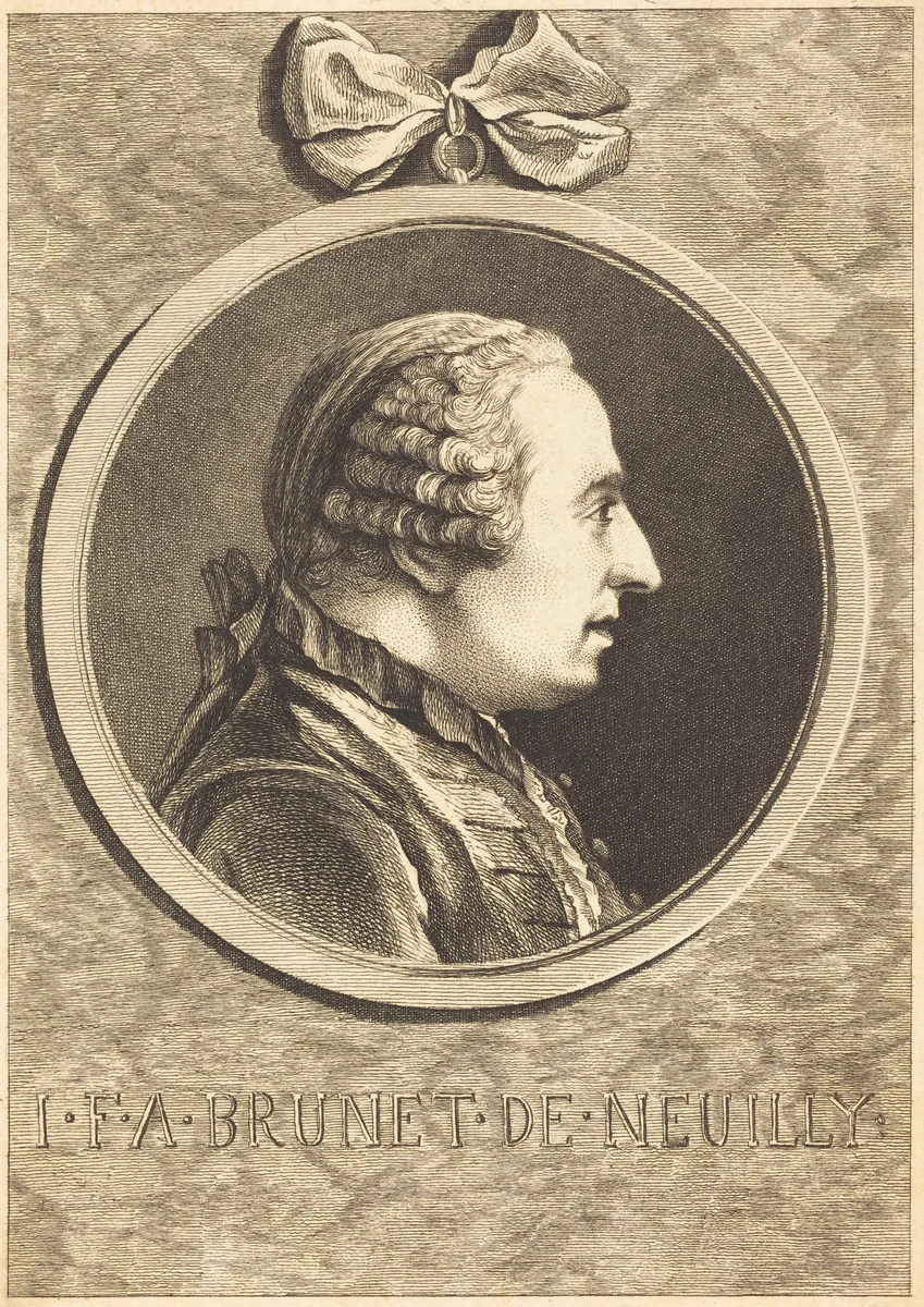 Brunet de Neuilly by Charles Nicolas Cochin II, print, 1715-1790