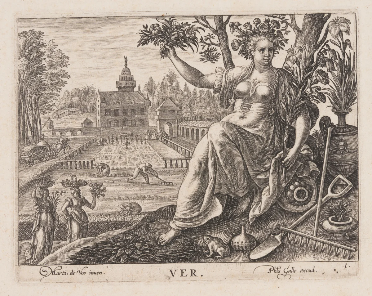 Ver, from Four Seasons by Philip Galle
Maerten de Vos, print, 1584-1594