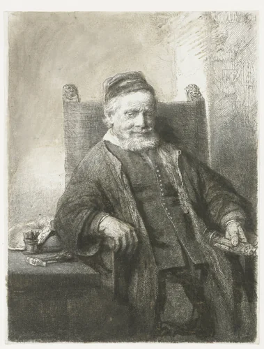 Johannes Lutma by Rembrandt van Rijn, print, 1656