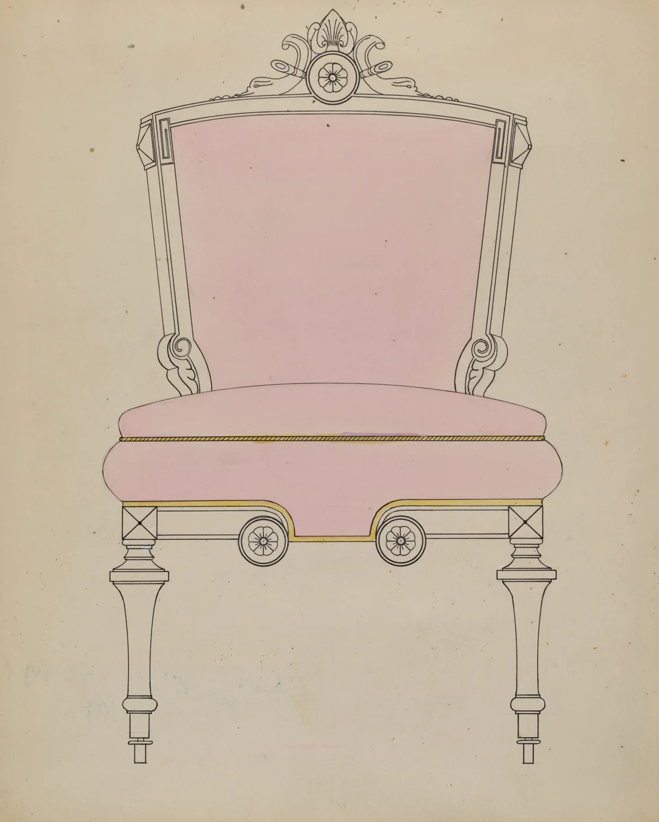 Chair by Jack Bochner, index of american design, 1936