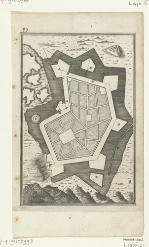 Illustratie voor 'Den Arbeid van Mars' van Allain Manesson Mallet by Romeyn de Hooghe, print, 1672