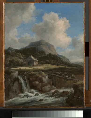 Mountain Torrent by Jacob van Ruisdael, painting, 1670-1679