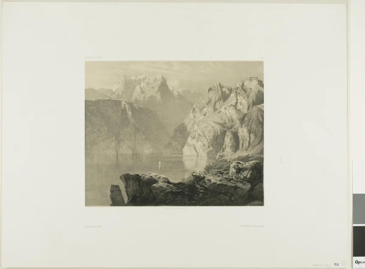 Vier Waldstaettersee by Alexandre Calame, print, 1830-1864
