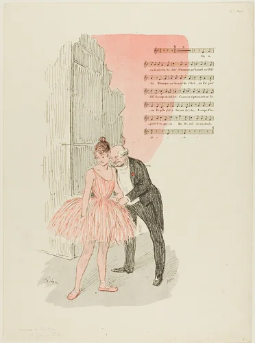 Leda and the Swan by Théophile Alexandre Steinlen, print, 1893