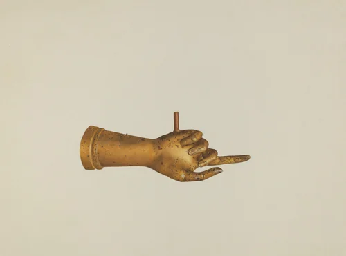 Metal Hand by Joseph Goldberg, index of american design, 1937